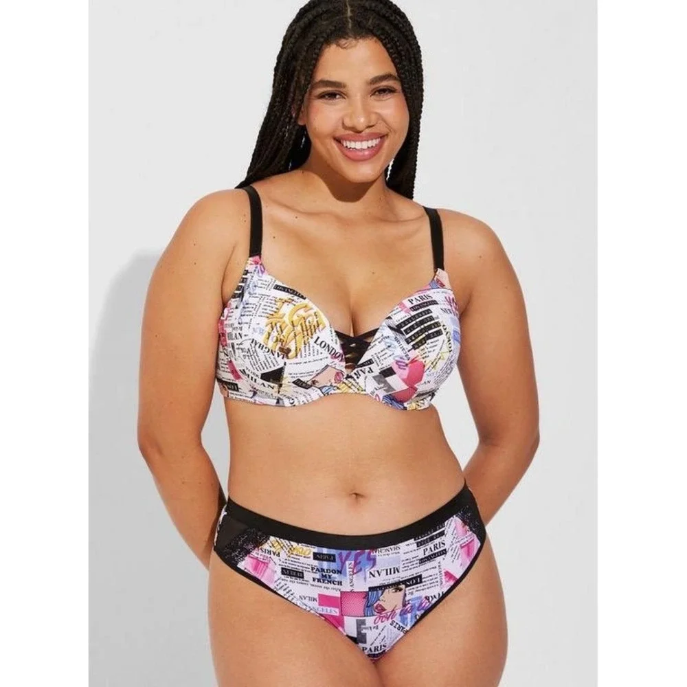 Torrid Dream Wireless Bra lightly lined lingerie top back smoothing Sculptin 40G